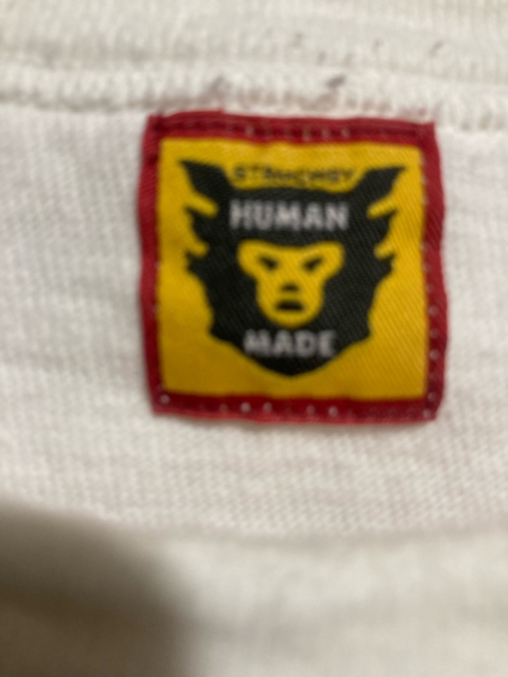 Human Made White Short Sleeve Tee with Black Graphic - Picture 7 of 7